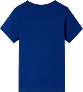 vidaXL Koszulka dziecięca z krótkimi rękawami, ciemnoniebieska, 116 2