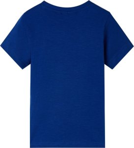 vidaXL Koszulka dziecięca z krótkimi rękawami, ciemnoniebieska, 140 2