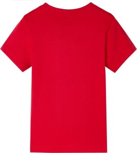 vidaXL Koszulka dziecięca z krótkimi rękawami, czerwona, 140 2