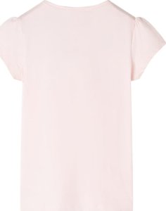 vidaXL Koszulka dziecięca z krótkimi rękawami, delikatny róż, 116 2