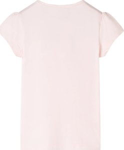 vidaXL Koszulka dziecięca z krótkimi rękawami, delikatny róż, 140 2