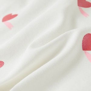 vidaXL Koszulka dziecięca z krótkimi rękawami, ecru, 116 7