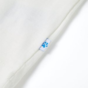 vidaXL Koszulka dziecięca z krótkimi rękawami, ecru, 140 5