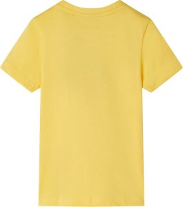 vidaXL Koszulka dziecięca z krótkimi rękawami jasna ochrowy 140 2