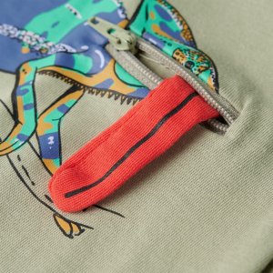 vidaXL Koszulka dziecięca z krótkimi rękawami, jasne khaki, 116 5