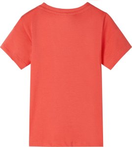 vidaXL Koszulka dziecięca z krótkimi rękawami, jasnoczerwona, 116 2