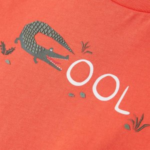 vidaXL Koszulka dziecięca z krótkimi rękawami, jasnoczerwona, 116 4