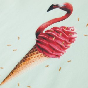 vidaXL Koszulka dziecięca z krótkimi rękawami, jasnomiętowa, 128 4