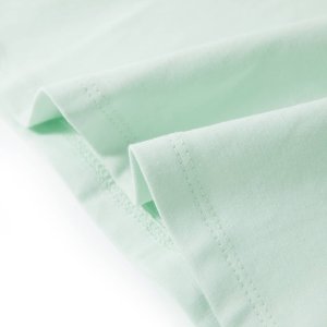 vidaXL Koszulka dziecięca z krótkimi rękawami, jasnomiętowa, 128 7