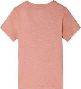 vidaXL Koszulka dziecięca z krótkimi rękawami, jasnopomarańczowa, 128 2