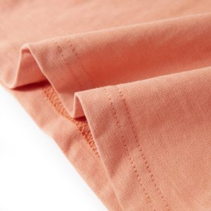 vidaXL Koszulka dziecięca z krótkimi rękawami, jasnopomarańczowa, 128 7