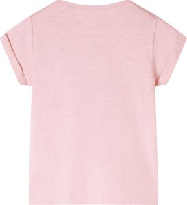 vidaXL Koszulka dziecięca z krótkimi rękawami, jasnoróżowa, 140 2