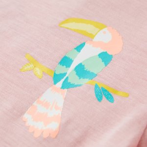 vidaXL Koszulka dziecięca z krótkimi rękawami, jasnoróżowa, 116 4