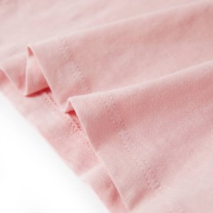 vidaXL Koszulka dziecięca z krótkimi rękawami, jasnoróżowa, 116 6