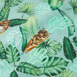 vidaXL Koszulka dziecięca z krótkimi rękawami, jasnozielony melanż, 128 4