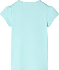 vidaXL Koszulka dziecięca z krótkimi rękawami, jasny błękit, 128 2