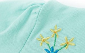 vidaXL Koszulka dziecięca z krótkimi rękawami, jasny błękit, 140 4