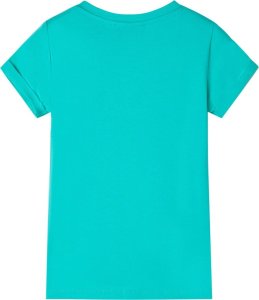 vidaXL Koszulka dziecięca z krótkimi rękawami, miętowa, 116 2