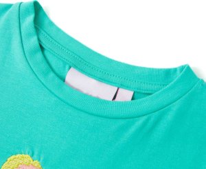 vidaXL Koszulka dziecięca z krótkimi rękawami, miętowa, 116 3