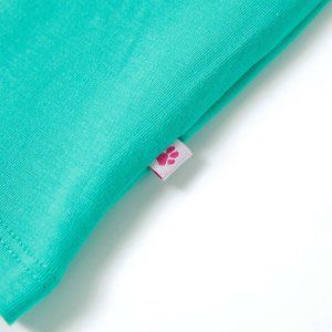 vidaXL Koszulka dziecięca z krótkimi rękawami, miętowa, 116 5