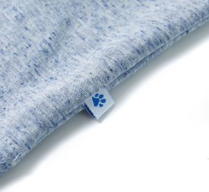 vidaXL Koszulka dziecięca z krótkimi rękawami, niebieski melanż, 128 5