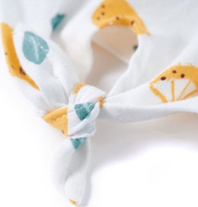 vidaXL Koszulka dziecięca z wiązaniem, ecru, 128 5