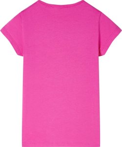 vidaXL Koszulka dziecięca, ciemnoróżowa, 104 2