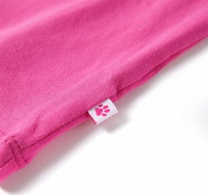 vidaXL Koszulka dziecięca, ciemnoróżowa, 104 5