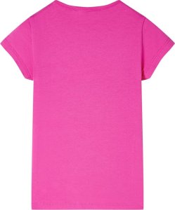 vidaXL Koszulka dziecięca, ciemnoróżowa, 140 2