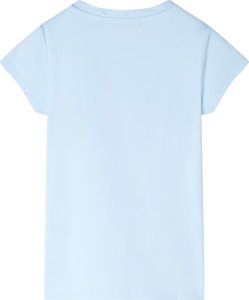 vidaXL Koszulka dziecięca, delikatny błękit, 128 2