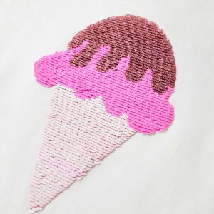 vidaXL Koszulka dziecięca, ecru, 104 4