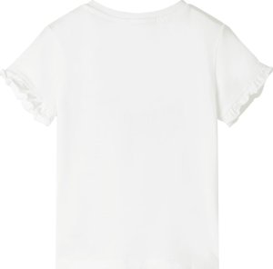 vidaXL Koszulka dziecięca, ecru, 104 2