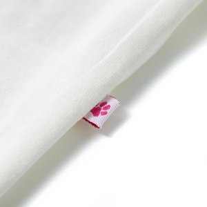 vidaXL Koszulka dziecięca, ecru, 104 5