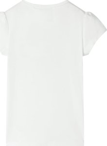 vidaXL Koszulka dziecięca, ecru, 116 2
