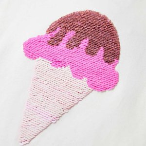 vidaXL Koszulka dziecięca, ecru, 116 4