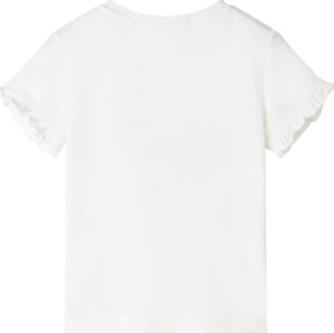 vidaXL Koszulka dziecięca, ecru, 140 2