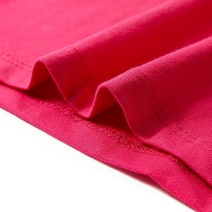 vidaXL Koszulka dziecięca, jaskraworóżowa, 116 6