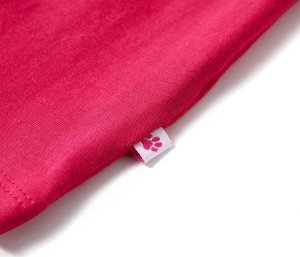 vidaXL Koszulka dziecięca, jaskraworóżowa, 104 5