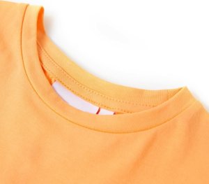 vidaXL Koszulka dziecięca, jaskrawy pomarańcz, 116 3