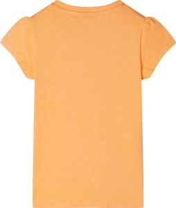 vidaXL Koszulka dziecięca, jaskrawy pomarańcz, 140 2