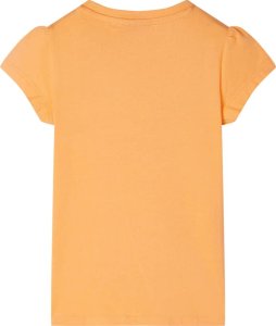 vidaXL Koszulka dziecięca, jaskrawy pomarańcz, 128 2