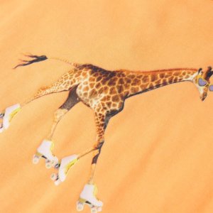 vidaXL Koszulka dziecięca, jaskrawy pomarańcz, 128 4