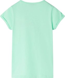 vidaXL Koszulka dziecięca, jasnozielona, 116 2