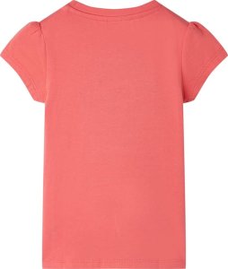 vidaXL Koszulka dziecięca, koralowa, 116 2