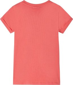 vidaXL Koszulka dziecięca, koralowa, 104 2
