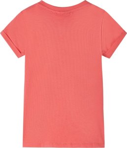 vidaXL Koszulka dziecięca, koralowa, 140 2