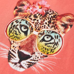 vidaXL Koszulka dziecięca, koralowa, 140 4