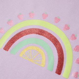 vidaXL Koszulka dziecięca, liliowa, 104 4