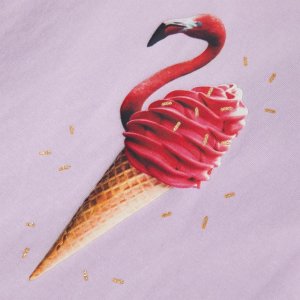 vidaXL Koszulka dziecięca, liliowa, 116 4