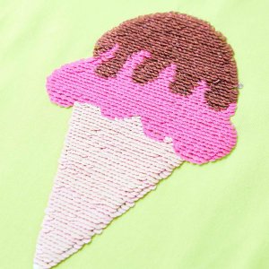 vidaXL Koszulka dziecięca, neonowożółta, 92 4